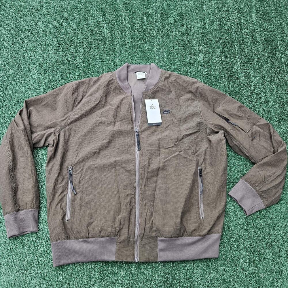 $180 Large Nike NSW Tech Pack Woven Oversized Fit Jacket DM6940-004 Palomino NWT